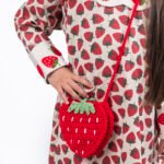 Strawberry crochet bag