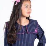 Small bow hair clip - Pink